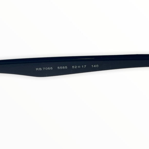 New Ray-Ban Women’s Eyeglasses RX7066 Havana/Navy Square  Full RIm 52-17… - Picture 8 of 11